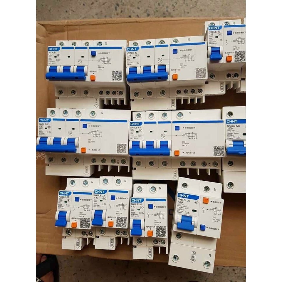 ATTOMAT chống giật 2p+n chint 16a-20a-32a-40a-63a-2p