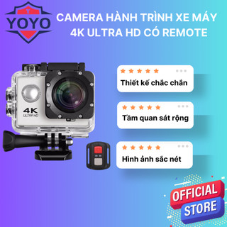 [Freeship toàn quốc+Hoả tốc Hà Nội] Camera Hàng Trình Sport 4K Ultra HD 1080P Chống Nước Có Remote Màu Đen