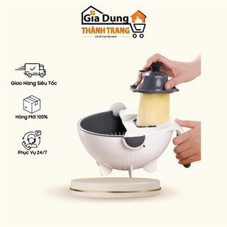 Bộ Dụng Cụ Thông Minh Nạo Rau - Củ - Quả Kèm Rổ 9 Trong 1 Đa Năng