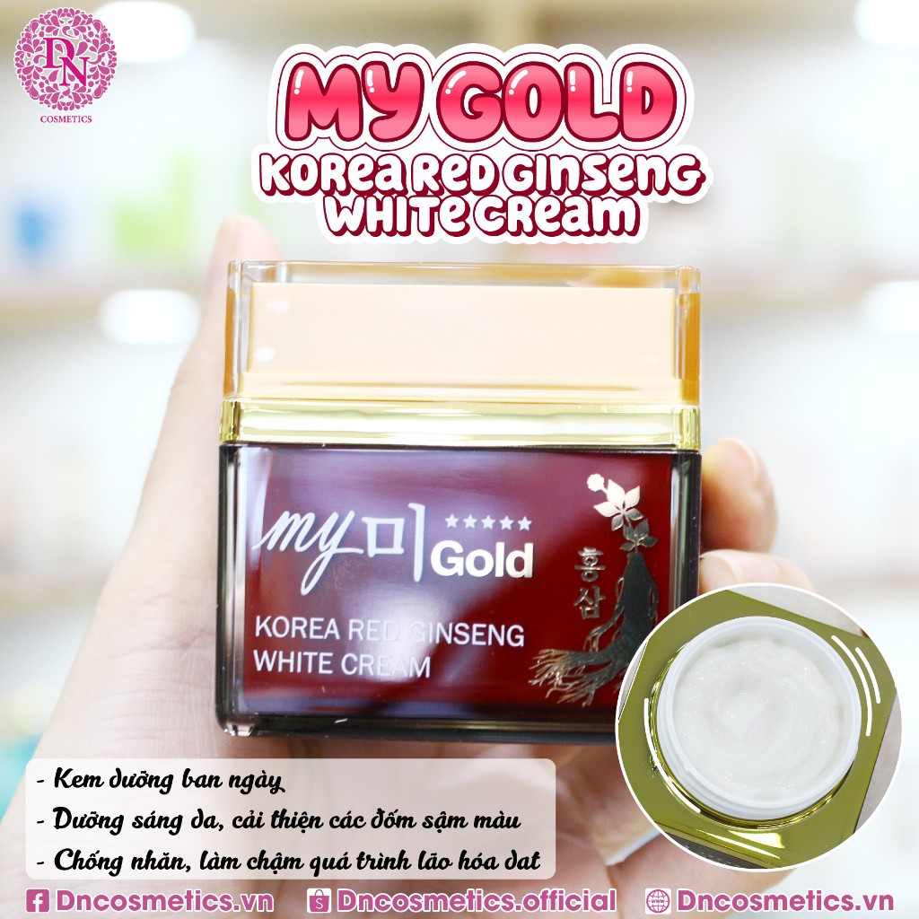 Kem dưỡng da nhân sâm đỏ My Me Gold Korea Red Ginseng 50g