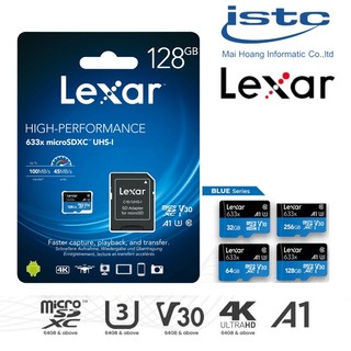 Thẻ nhớ Lexar ADATA Chính hãng 32G | 64gb Class 10, U3- Dùng cho mọi camera WIFI Imou, Ezviz, Camera giám sát hành trình