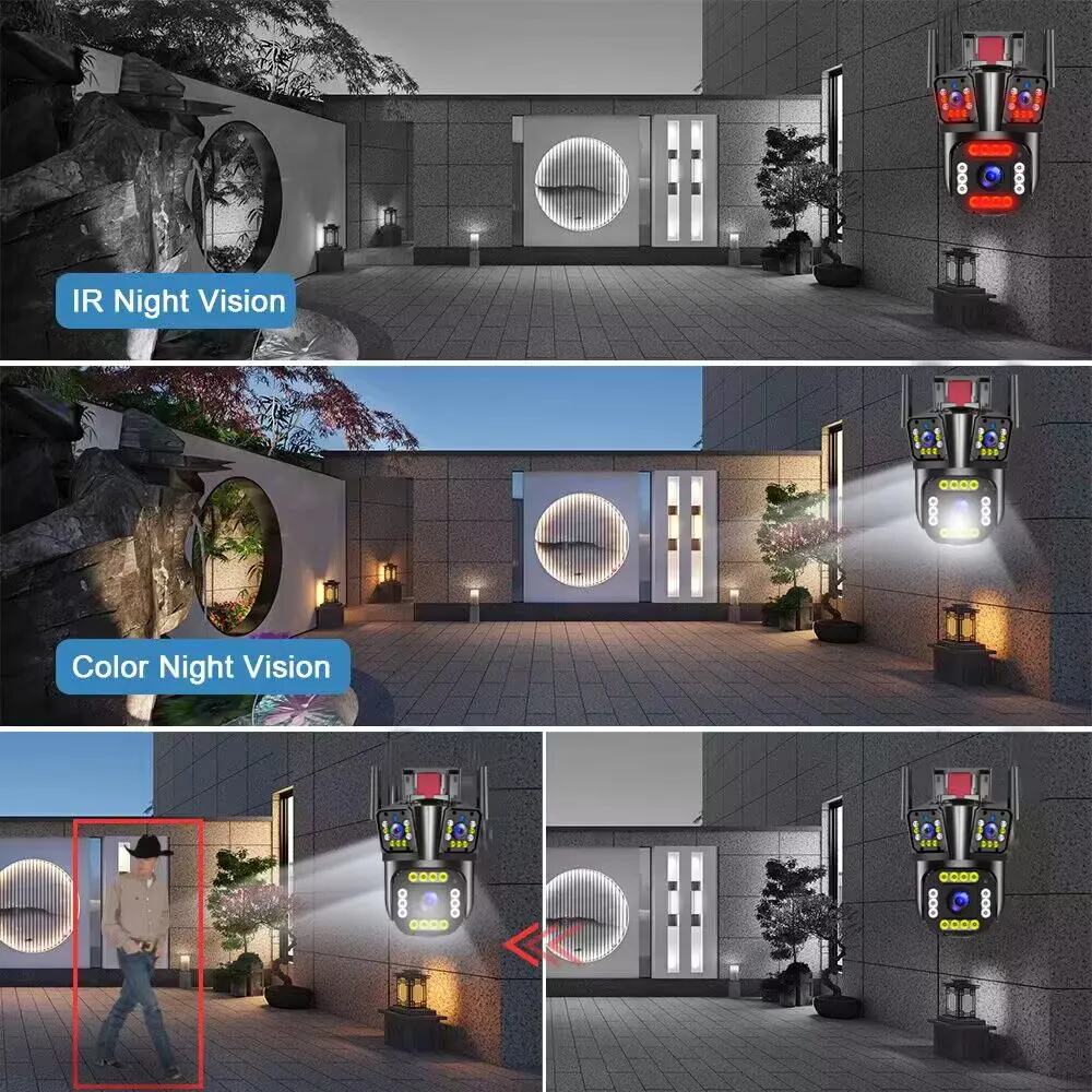 Camera Wifi  PTZ Siêu nét, Góc rộng - Camera Xoay 350°, Đàm thoại, Nhìn đêm có màu, phát hiện chuyển động thông minh