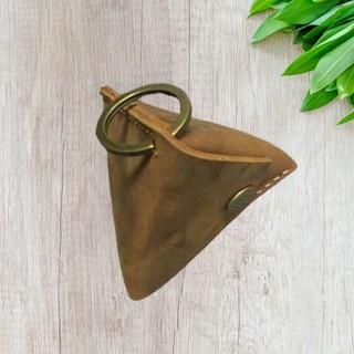 móc khoá bánh ú da bò thật - handmade da thật