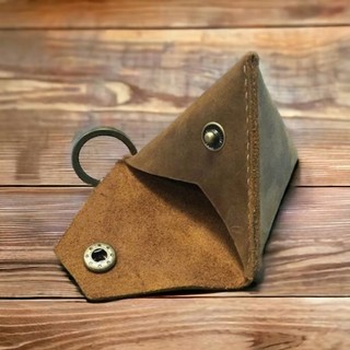 móc khoá bánh ú da bò thật - handmade da thật