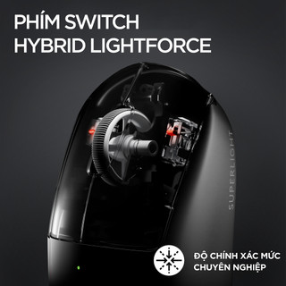 Chuột gaming Logitech G PRO X SUPERLIGHT 2 Lightspeed - Nhẹ 60g, Switch LightForce, DPI 32K