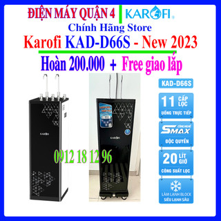 Karofi d66s -- máy lọc nước nóng lạnh karofi kad-d66s - mẫu 2023 - hàng chính hãng - mới 100%