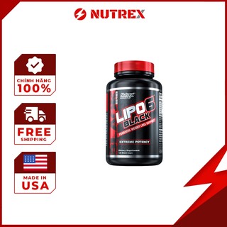 Viên Uống Giảm Cân, Đốt Mỡ Nutrex Lipo 6 Black 120 Viên