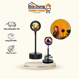 Đèn hoàng hôn tiktok 4 màu mix 16 màu led cầu vồng, decor, sống ảo sunset lamp, trang trí chụp ảnh
