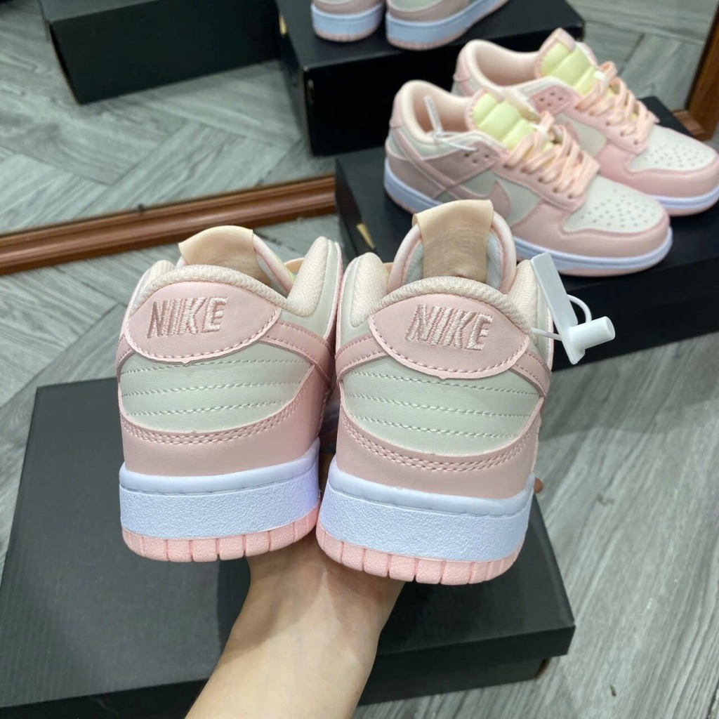 Giày Sneaker SB DUNK  LOW  PINK HỒNG  Bản Chuẩn-Ảnh Thật Cho Nữ