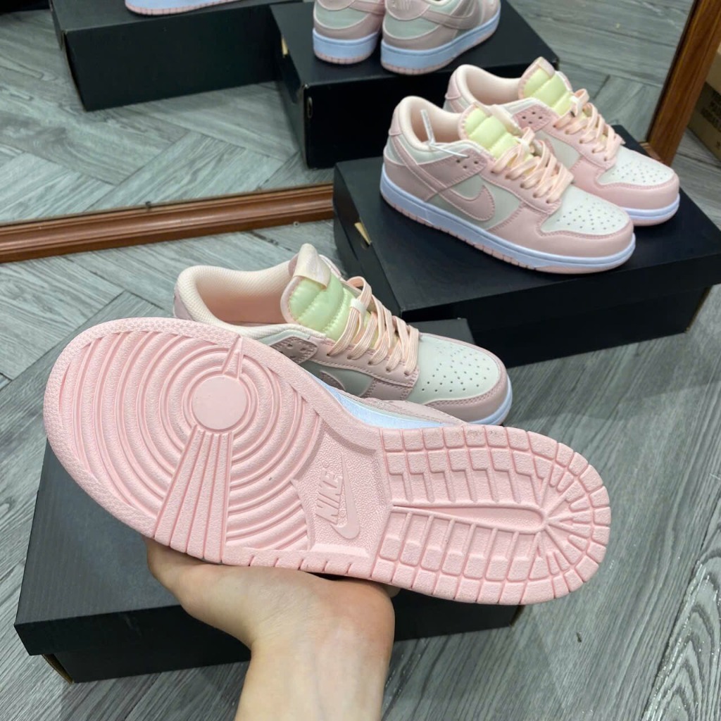 Giày Sneaker SB DUNK  LOW  PINK HỒNG  Bản Chuẩn-Ảnh Thật Cho Nữ