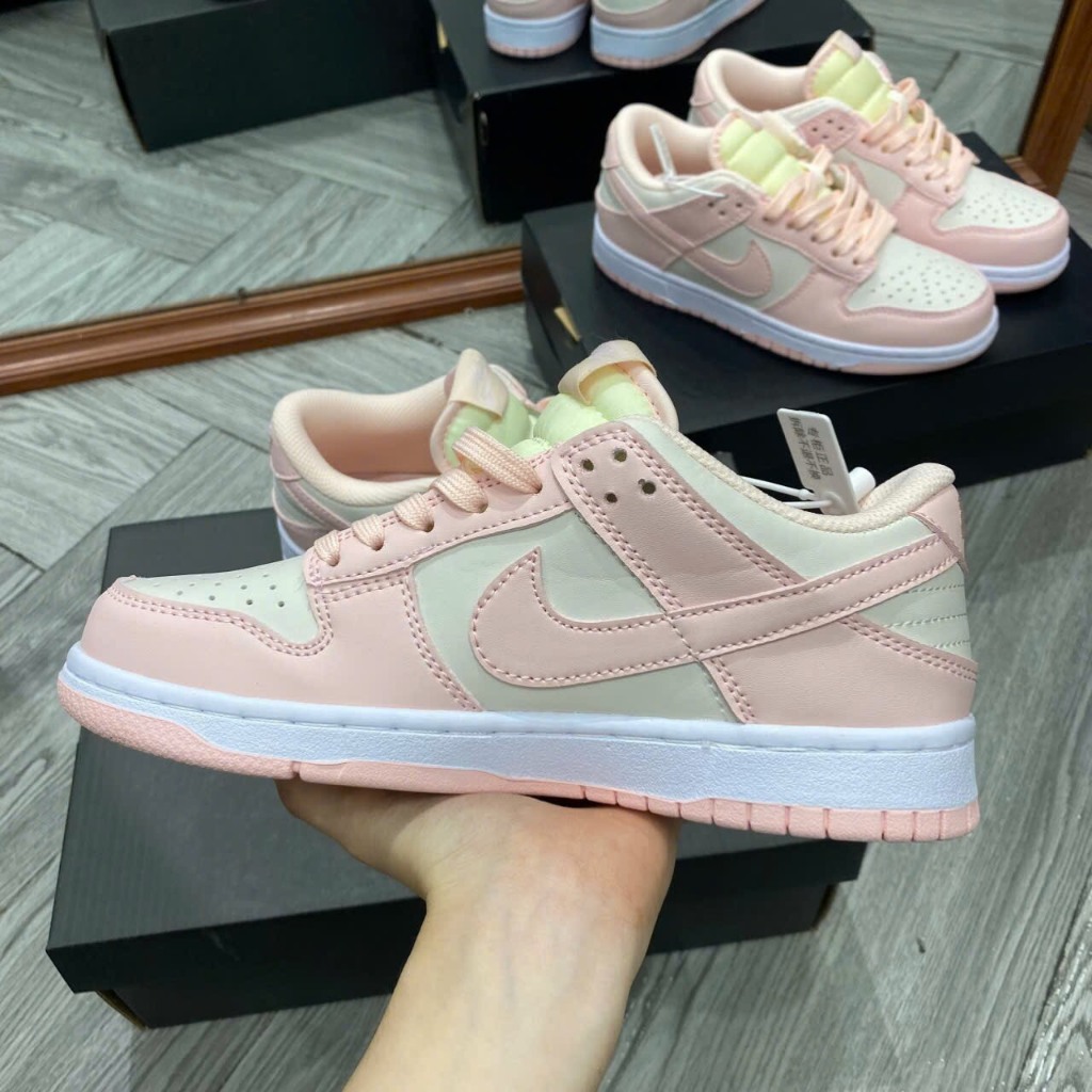 Giày Sneaker SB DUNK  LOW  PINK HỒNG  Bản Chuẩn-Ảnh Thật Cho Nữ