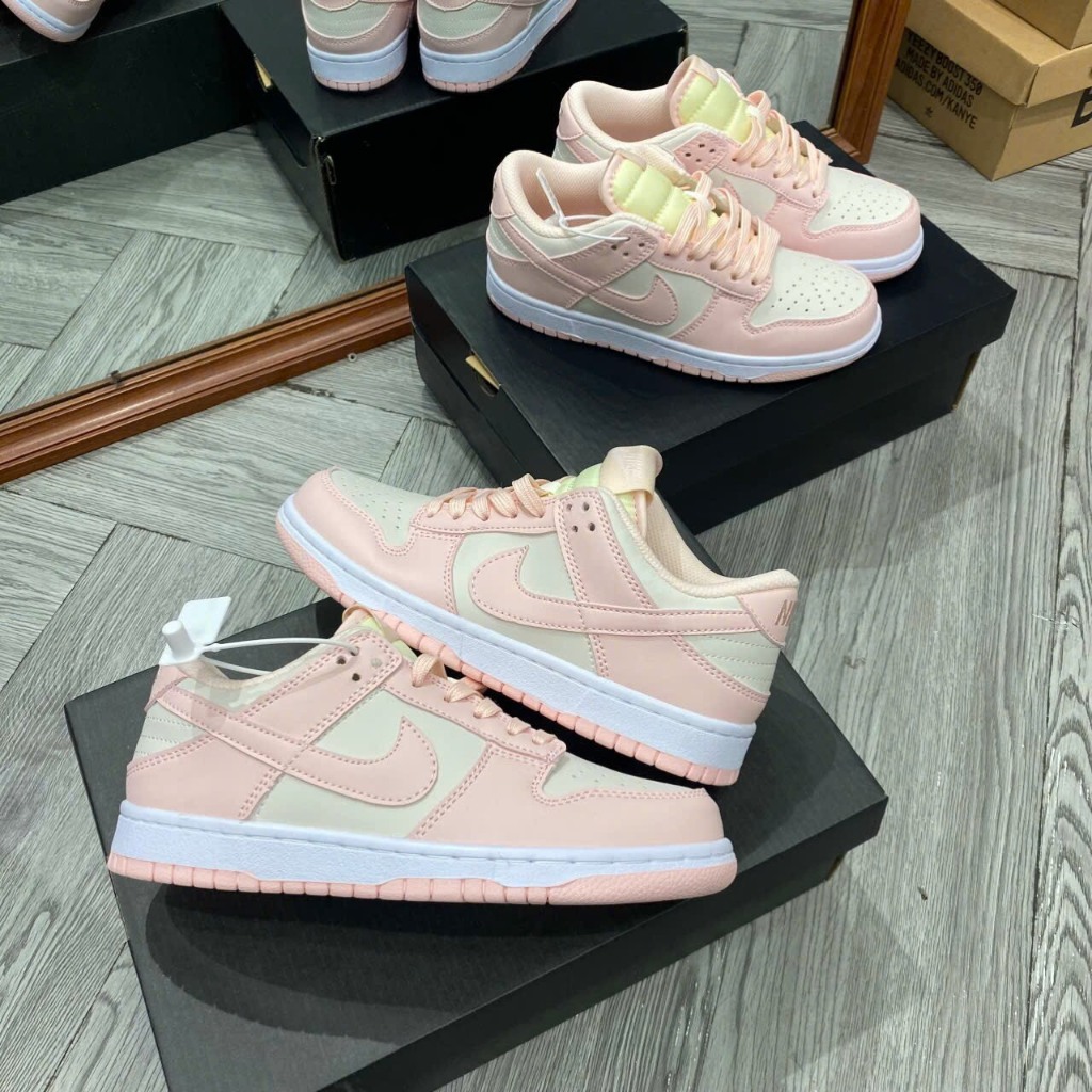Giày Sneaker SB DUNK  LOW  PINK HỒNG  Bản Chuẩn-Ảnh Thật Cho Nữ