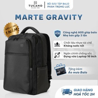 Balo Laptop/ Macbook AGS Tucano Marte Gravity, giảm trọng lực kháng nước phù hợp laptop 16 inch