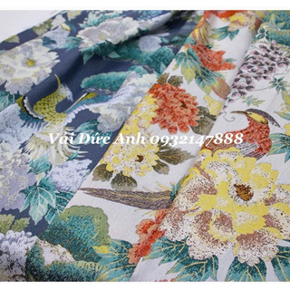 Vải Gấm dệt phượng hoàng cao cấp