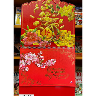 Lịch 2024 Lịch tết 2024, Lịch âm dương treo tường 12 tờ 30x40cm mỗi tháng là 1 tờ