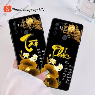 Ốp lưng oppo a53 - ốp oppo in hình chữ thư pháp theo yêu cầu, hoa sen, tài đức, nhẫn