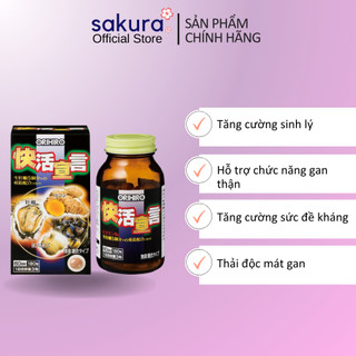 Viên uống tinh chất hàu tươi tỏi nghệ Orihiro 180 viên- Sakura Store Official