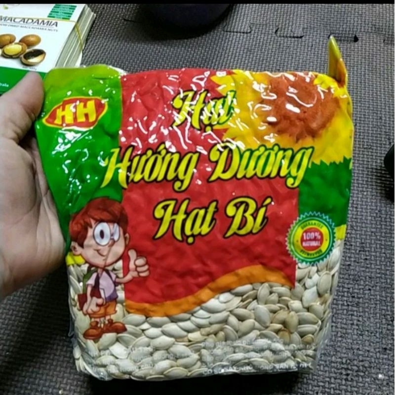 500g hạt bí rang giòn thơm