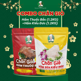 Combo 2 loại chân giò hầm t bắc 1,2kg và hầm sữa 1,2 kg