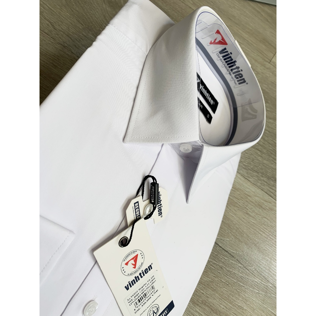 Áo Sơ Mi Dài Tay Dáng Regular Vĩnh Tiến Trơn Màu GTB 345