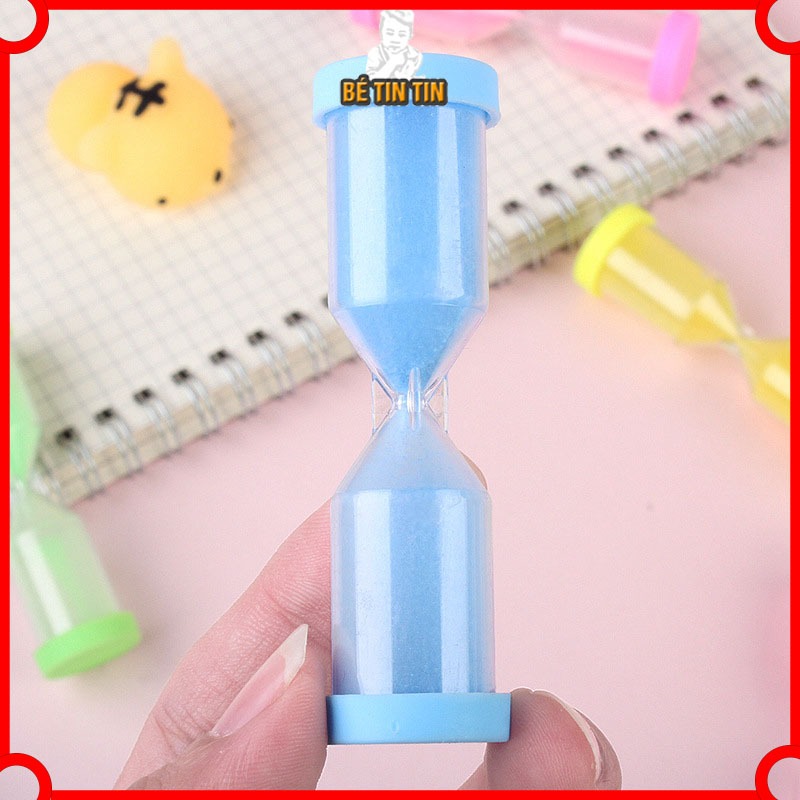 Combo [ LOẠI NHỎ 15s ] Đồng hồ cát bằng nhựa cho bé đồng hồ bấm giờ