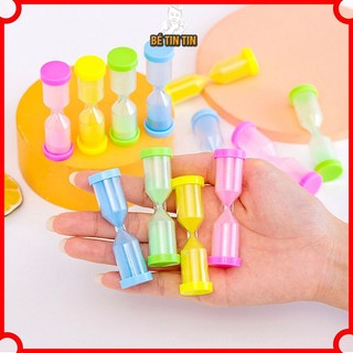 Đồng hồ cát bằng nhựa cho bé đồng hồ bấm giờ