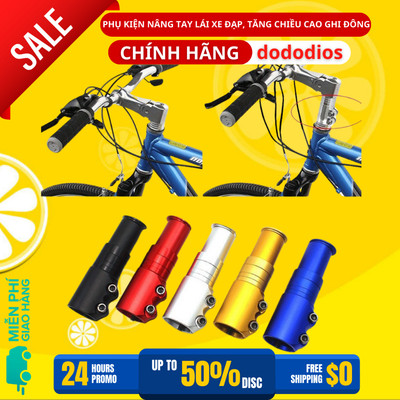 (Chọn Màu) Phụ Kiện Nâng Tay Lái Xe Đạp, Tăng Chiều Cao Ghi Đông Bằng Hợp Kim Nhôm Cao Cấp - Hàng Chính Hãng Dododios