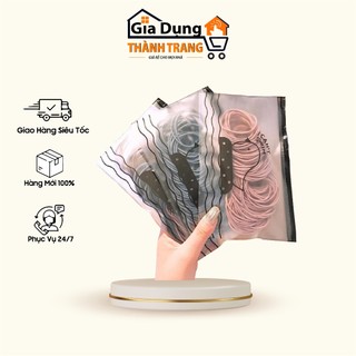 Set 100c chun buộc tóc tặng kèm túi zip
