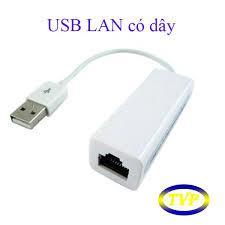 Đầu chuyển USB ra Lan 2.0 - Cáp chuyển USB sang đầu cắm dây mạng, Bộ chuyển đổi USB ra LAN RJ45 USB 2.0