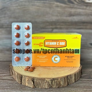 Viên uống VITAMIN C500 bổ sung vitamin c tăng cường sức đề kháng – Hộp 100 viên