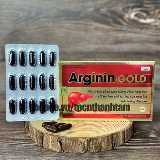 Bổ gan ARGININ GOLD bảo vệ gan ,  làm mát gan , giải độc gan , hạ men gan- HỘP 30 viên