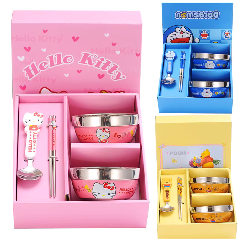 Bộ bát quà tặng cho bé 6 món kèm hộp đựng sang trọng làm quà tặng cho bé, bộ bát quà tặng