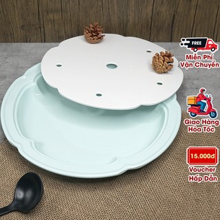 Khay để đá khói đựng thịt khi ăn lẩu