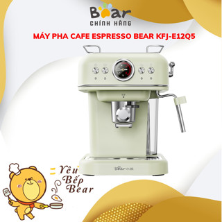 Máy pha cà phê espresso gia đình mini Bear KFJ-E12Q5, 20Bar, 950W, Cafe viên nén tự động, BH 18 TH