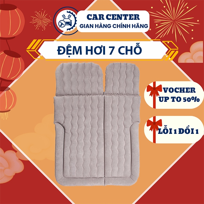 Đệm hơi ô tô 7 chỗ, nệm hơi oto SUV kích thước phủ nỉ nhung cao cấp kèm bơm và 2 gối, túi đựng LỖI 1 ĐỔI TRONG 3 NGÀY