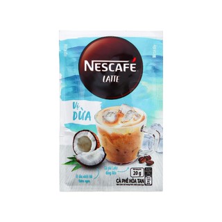 Cà phê NesCafé Latte vị dừa 200g (10 gói x 20g)