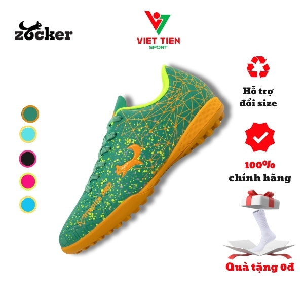 Giày bóng đá sân cỏ nhân tạo Zocker Inspire Pro Đỗ Hùng Dũng, Giày Đá Bóng Chính Hãng Zocker [ Kèm tất dệt kim ]