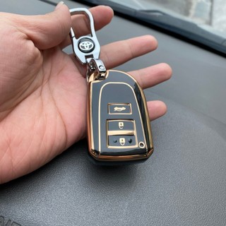Ốp chìa khóa xe Vios, Yaris 2019 2020 2021 2022 2023 2024 chìa thông minh Có thêm móc treo chìa đẹp tiện lợi