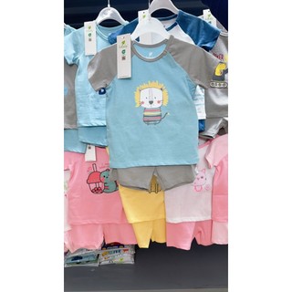 Bộ Cộc tay cotton Bé Trai/ bé gái Lullaby 2024 NH870R (Sz 12M - 5Y)