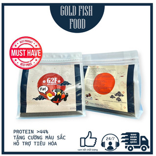 Cám Cá Vàng G2F - Goldfishfood hạt chìm 500g có thể cho chép sư tử, betta, guppy, 7màu