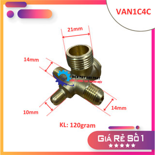  Van Một Chiều Atemon Ren 21 14 14 10Mm 4 Cổng Máy Nén Khí Máy Bơm Hơi Không Dầu Van1C1302A 
