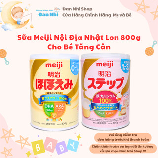 Sữa Meiji Nội Địa Nhật Air Mẫu Mới - Lon 800g Sữa Mát Cho Bé Tăng Cân