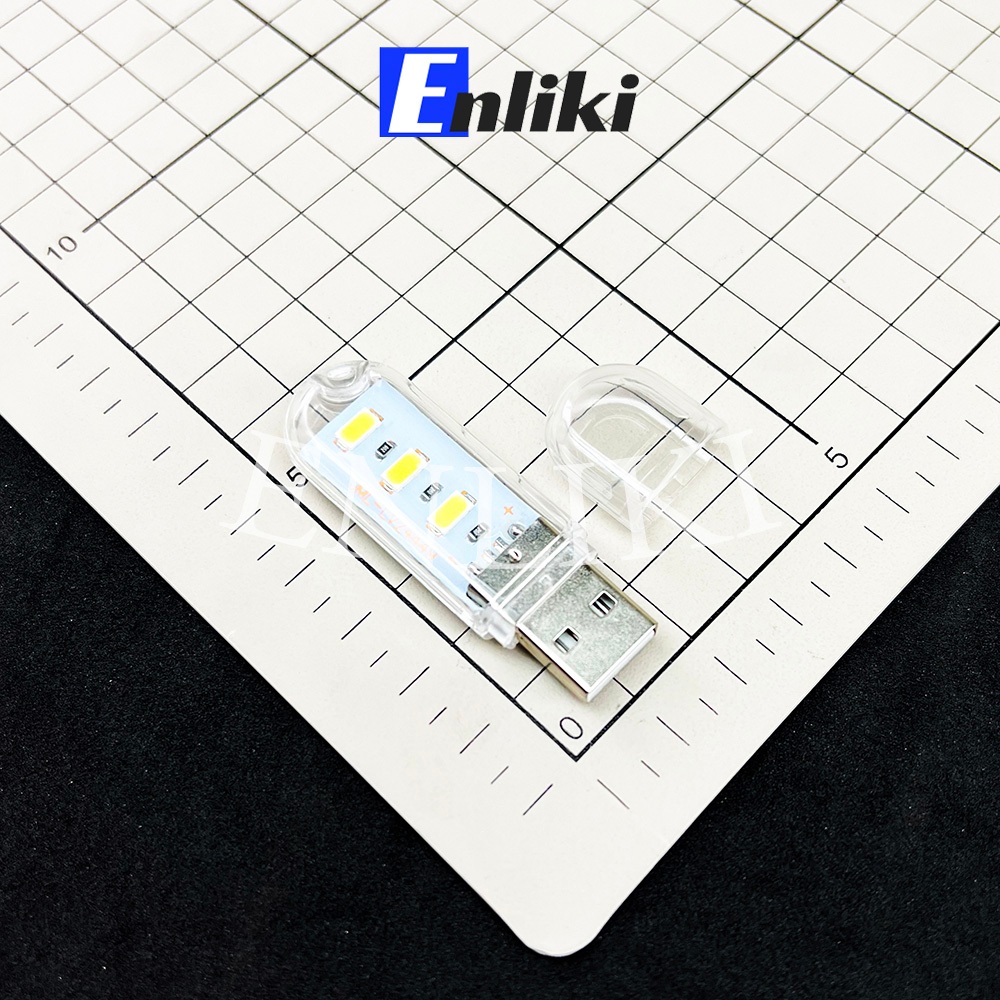 Đèn LED 3 Bóng USB  Sáng Trắng