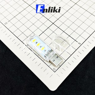 Đèn led 3 bóng usb sáng trắng