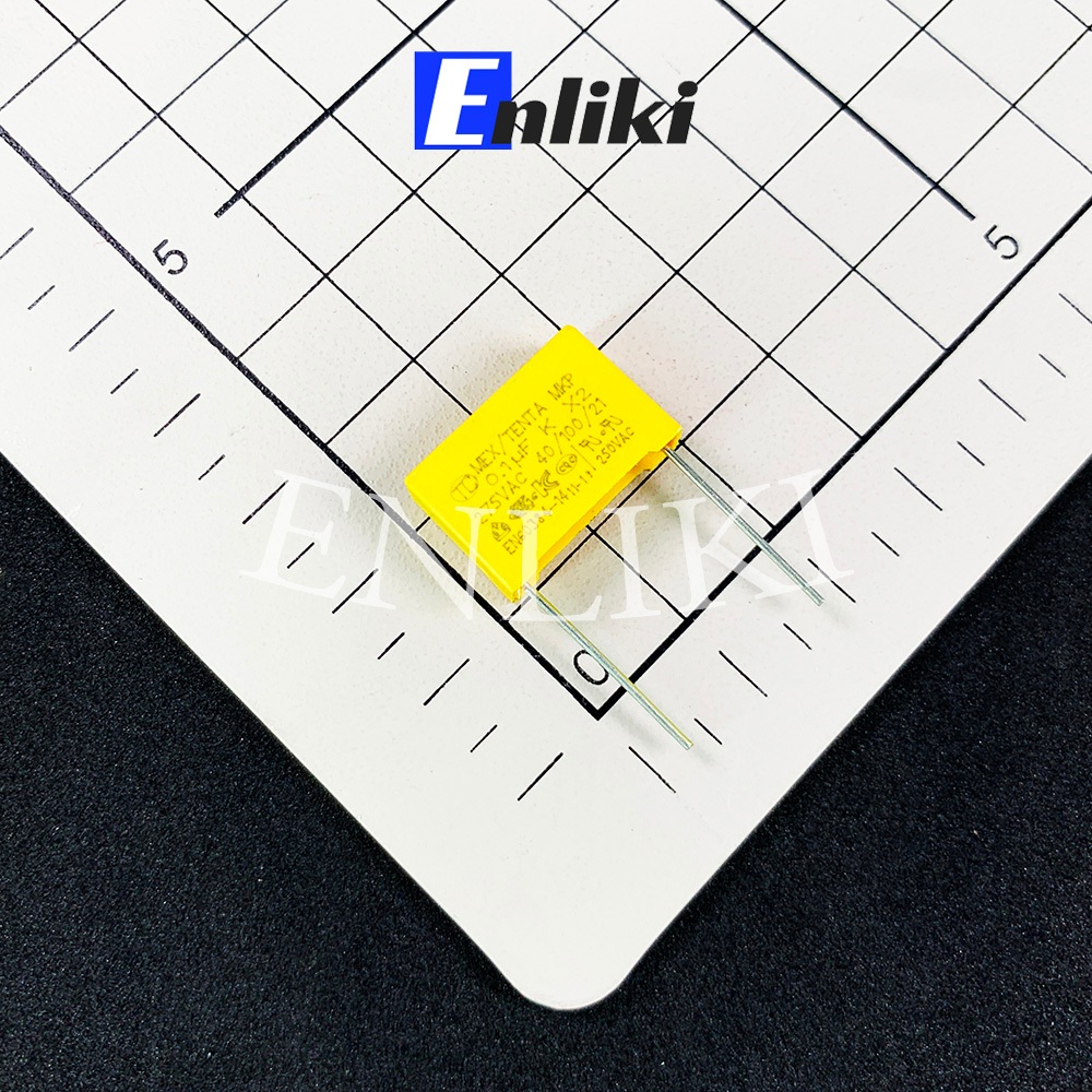 [Mã ELHACE giảm 4% đơn 300K] Tụ 0.1uF 275VAC 104 15mm