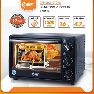Hỏa tốc - Lò nướng điện đa năng 16L COMET - CM6512
