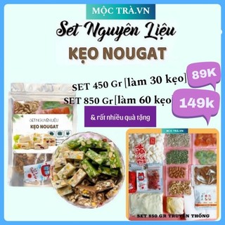 [ SIÊU RẺ] 850 GR LÀM 60 KẸO NOUGAT, SET NGUYÊN LIỆU LÀM KẸO NOUGAT, KẸO HẠNH PHÚC, BÁNH NOUGAT, TỰ LÀM KẸO NOUGAT