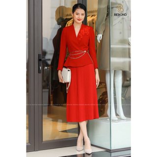 Set Vest Đính Hoa Chân Váy Nữ MARILA (TẶNG KÈM ĐAI XÍCH)