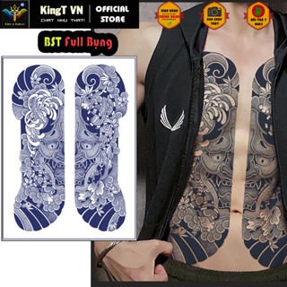✅【KingT BST HÌNH XĂM DÁN TẠM THỜI 15 NGÀY NGỰC BỤNG xăm kín bụng lưng đủ các mẫu HOT nhất hiện nay