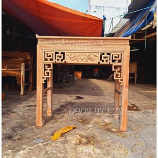 Bàn thờ phật, bàn thờ gia tiên 1 tầng 1m27 và 1m53 - án thờ mẫu triện sen